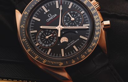 Another gold OMEGA Speedmaster with a co-axial master chronometer