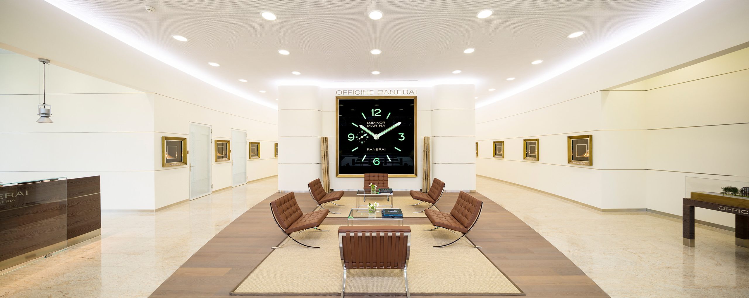 Interior building of Panerai manufacture from another perspective
