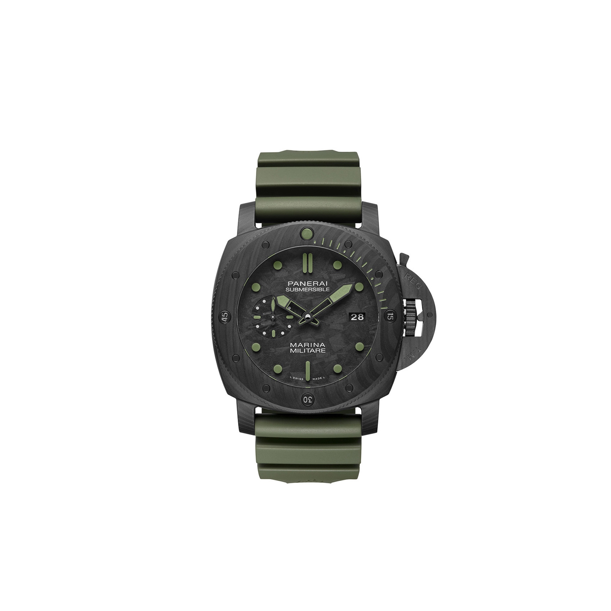 panerai submersible marina militare carbotech 47mm pam961