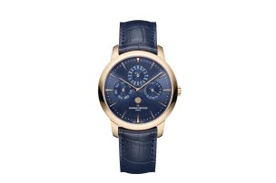 vacheron constantin patrimony perpetual calendar ultra thin blue dial