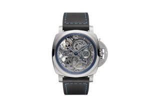 panerai pam767 lo scienziato luminor 1950 tourbillon gmt titanio 47mm