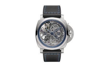 panerai pam767 lo scienziato luminor 1950 tourbillon gmt titanio 47mm