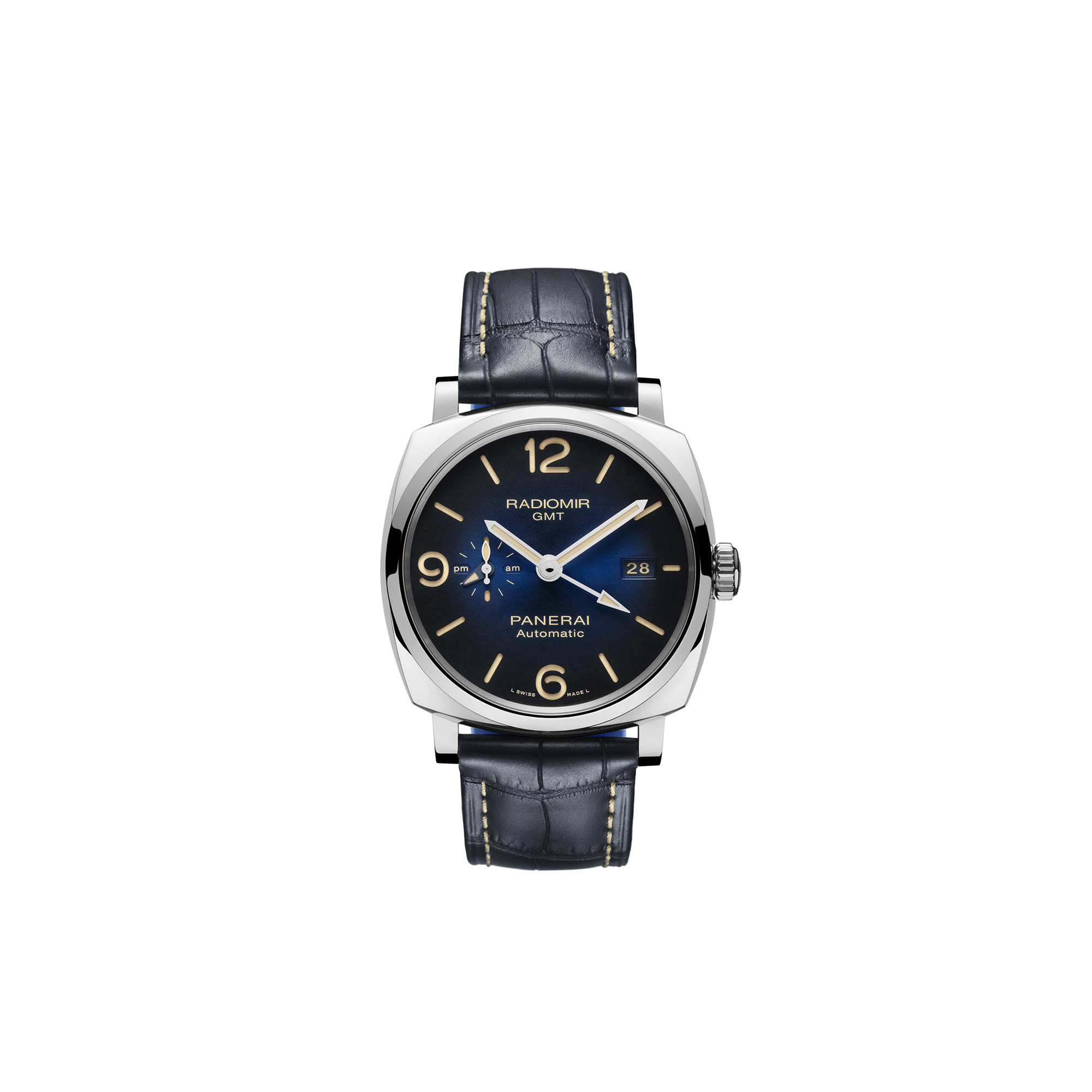 panerai pam945 radiomir 1940 3 days automatic gmt acciaio 45mm