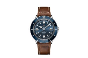 Breitling Superocean Heritage 57 with Blue Dial Brown Leather Strap A10370161C1X1
