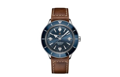 Breitling Superocean Heritage 57 with Blue Dial Brown Leather Strap A10370161C1X1