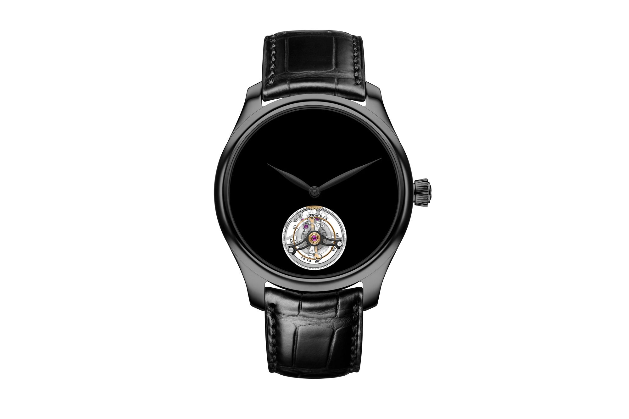 H. Moser & Cie Endeavour Tourbillon Vantablack Black Hands Ref. 1804-1206