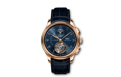 IWC Portugieser Tourbillon Rétrograde Chronograph IW394005 Boutique Edition 18k Armor Gold Watches And Wonders 2020 Novelty