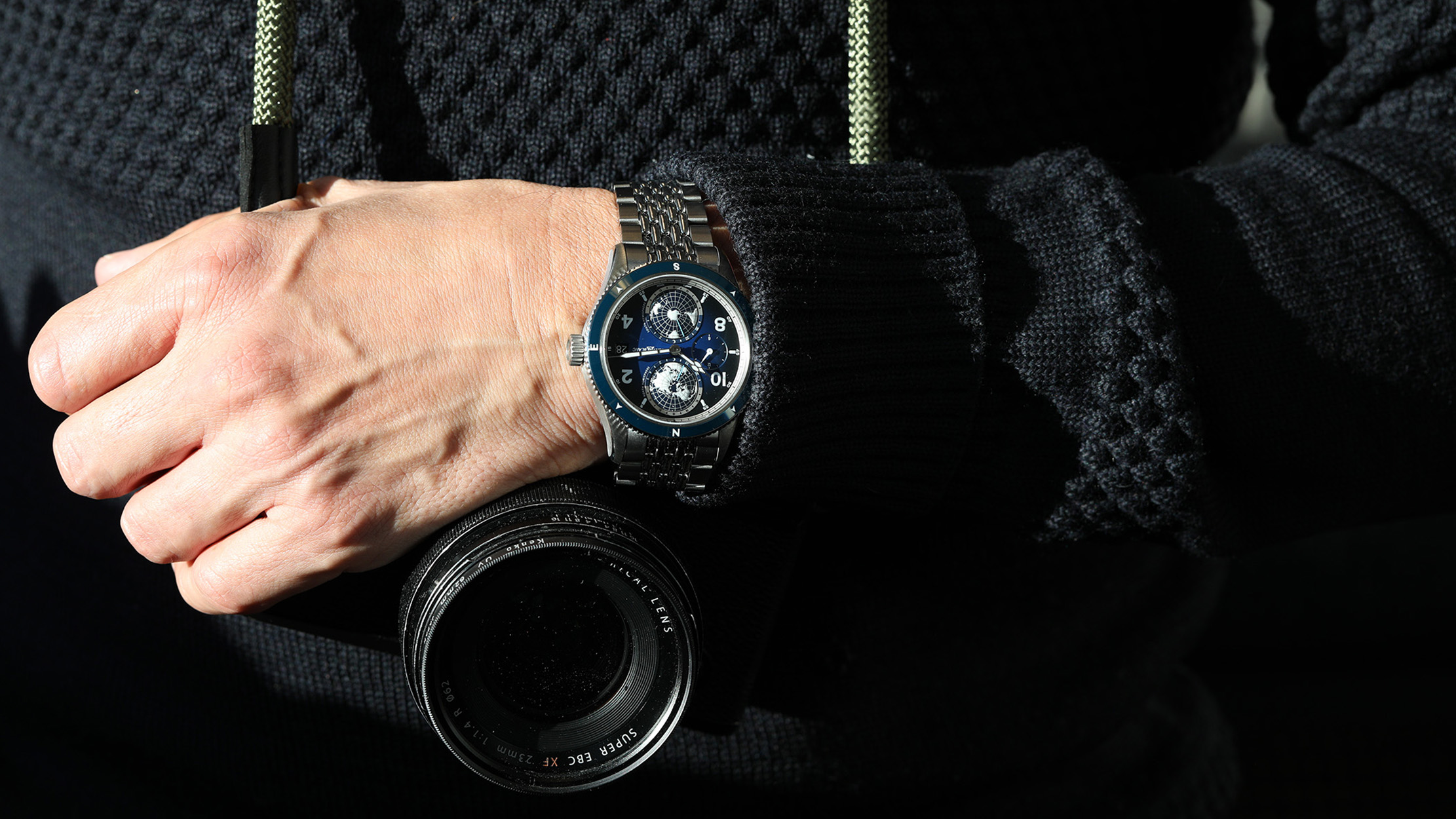 Montblanc 1858 Geosphere Worldtime Blue Dial in Titanium Ref. 125565. Watches & Wonders 2020 Novelty