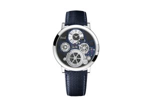 Piaget Altilpano Ultimate Concept - The Thinnest Mechanical Handwound Watch. Ref. G0A45502 in Blue. Watches & Wonders 2020 Novelty