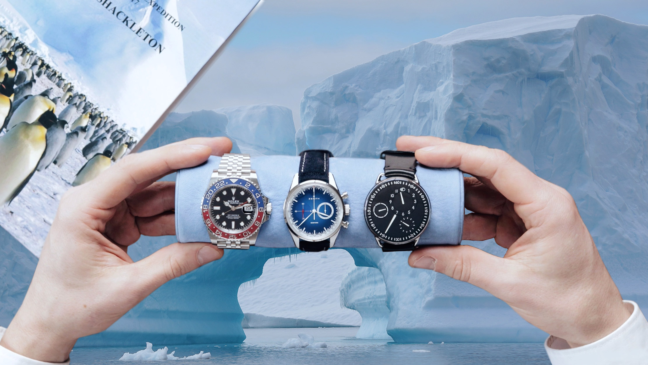 Zenith Bamford Mr. Porter Heritage 146 'Solar Blue', Rolex GMT-Master II, Ressence Type 1