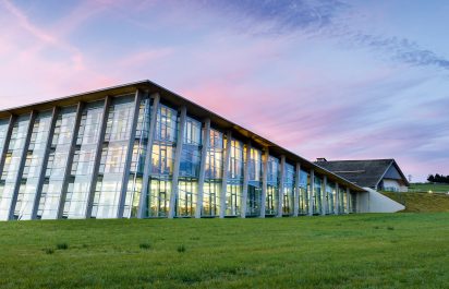 The farm and Atelier from Greubel Forsey during the afternoon
