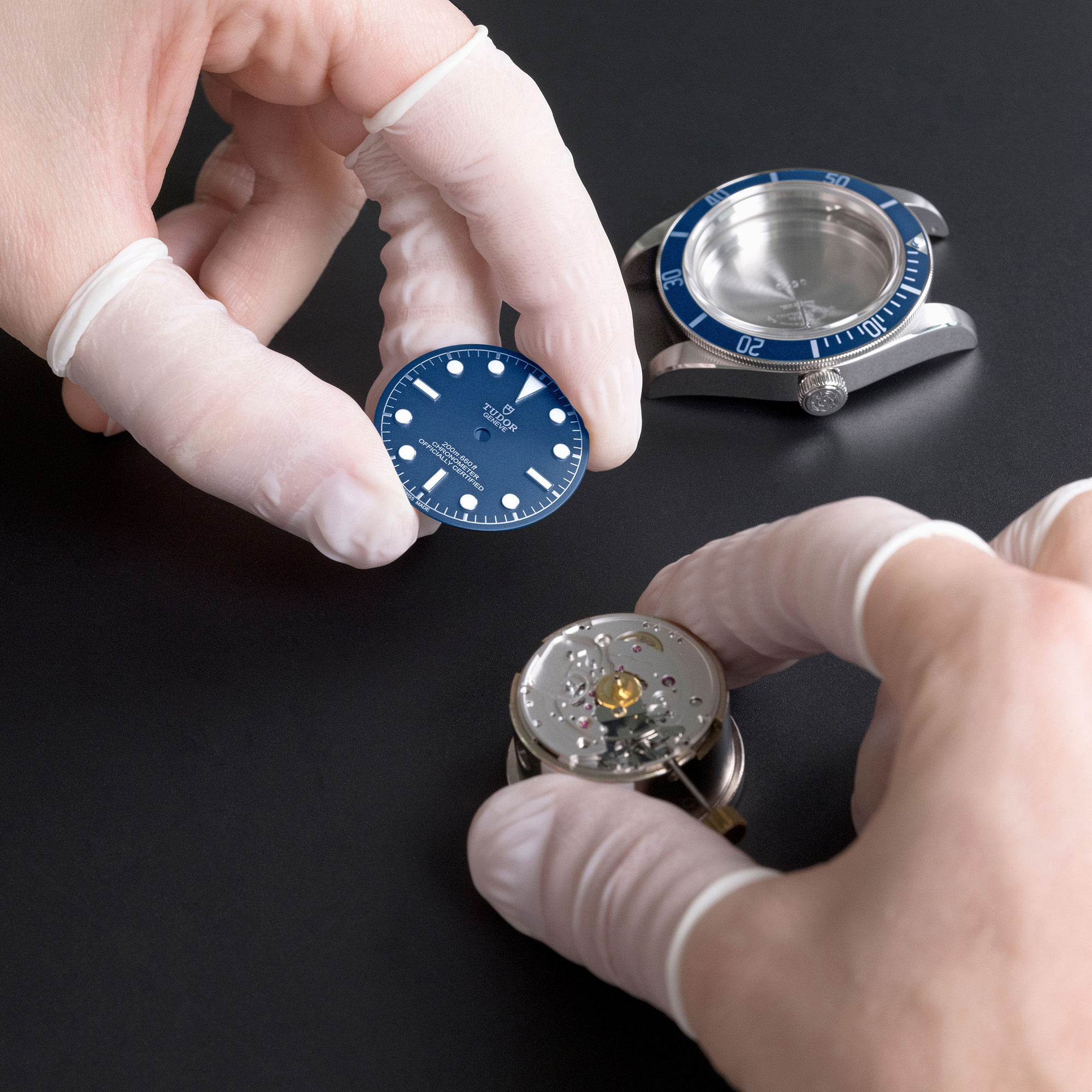 TUDRO-Black-Bay-BB58-NavyBlue-Assembling