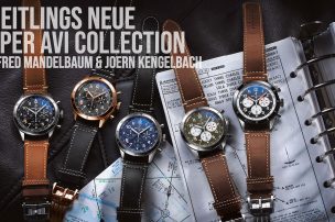 Breitling’s neue Super AVI Kollektion mit Fred Mandelbaum und Joern Kengelbach