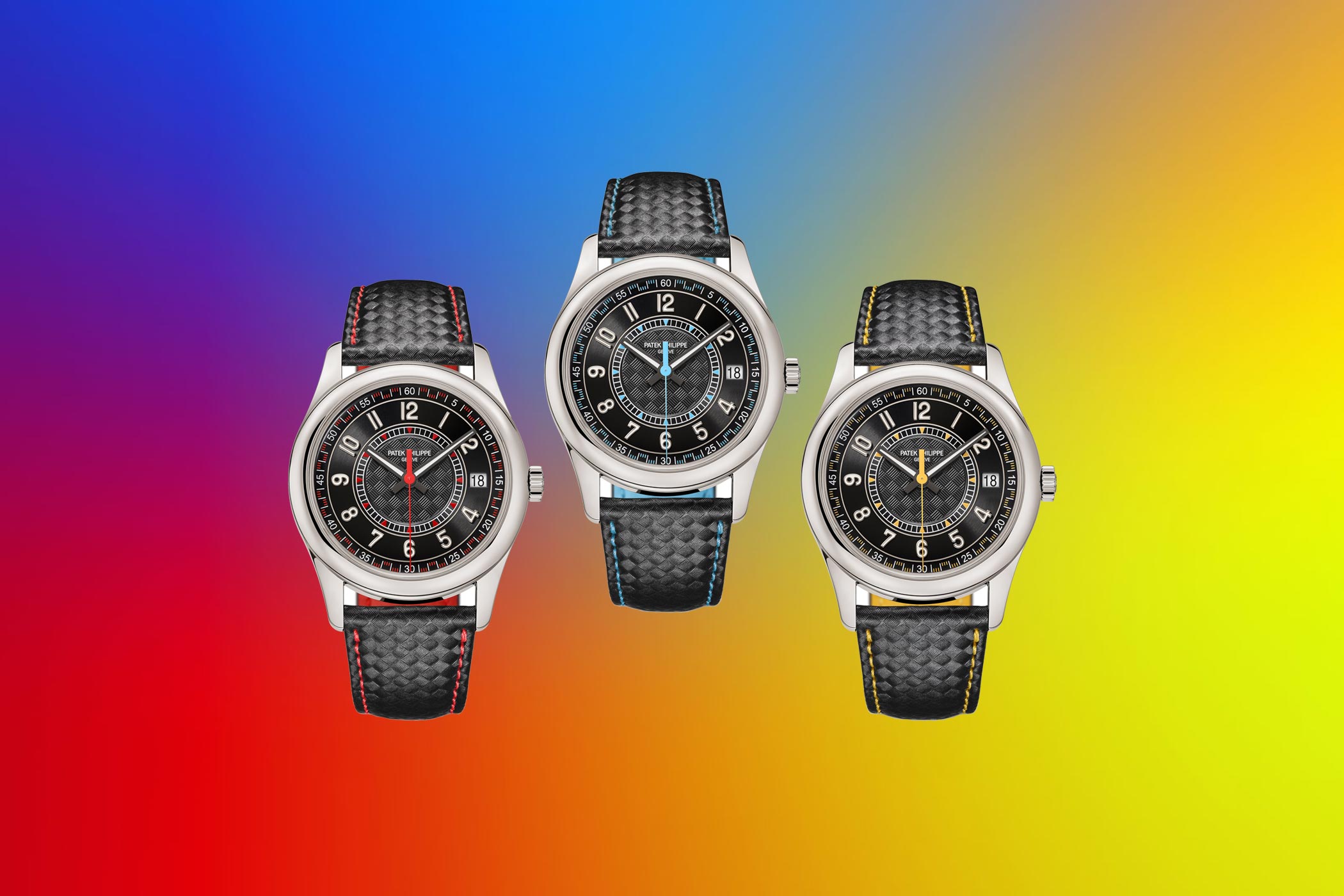 Patek-Philippe-Calatrava-6007G-in-Red-Skyblue-Yellow-WW2023