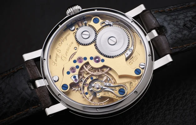 Das Uhrwerk des Kalibers VI von Lang & Heyne.