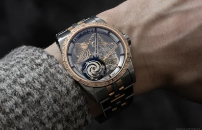 Die Roger Dubuis Excalibur MT Dr. Woo RDDBEX1125 am Handgelenk.
