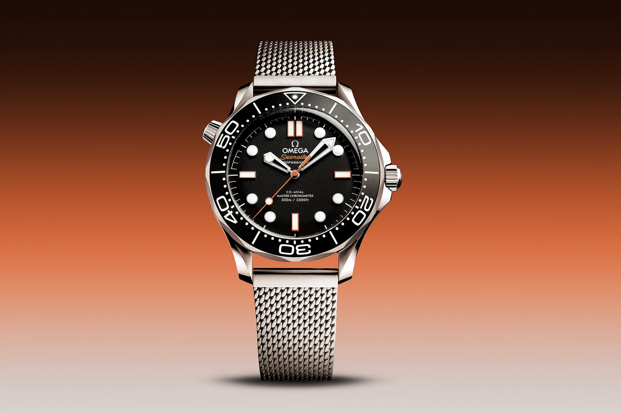 Die Omega Diver 300M in Orange, Referenz 210.32.42.20.01.018.