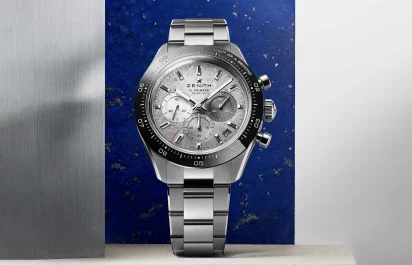 Die Zenith Chronomaster Sport Meteorite Ref. 03.3120.3600/76.M3100 in der Frontalansicht.
