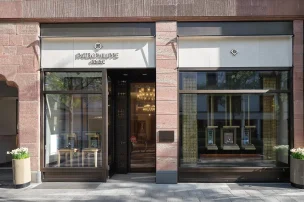 Außenansicht der Patek Philippe Boutique in Frankfurt, betrieben von Wempe