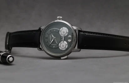 Das Zifferblatt der Montblanc Star Legacy Nicolas Rieussec Chronograph 43 mm Ref. 132947.