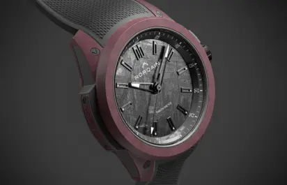 Das Zifferblatt der Norqain Wild One Meteorite Ref. N3000 21Q47 M02.