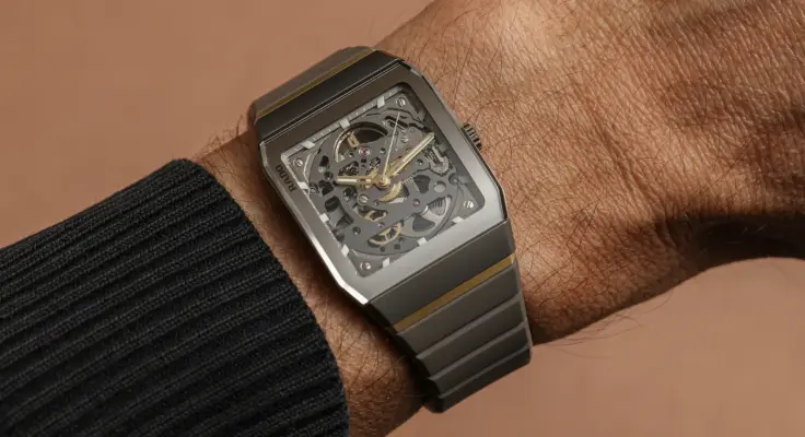 Die Rado Anatom Skeleton Ref. 01.808.6206.3.110 R10206109 am Handgelenk.