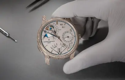 Das Zifferblatt der Vacheron Constantin Les Cabinotiers La Quête Ref. 304C-74716355.