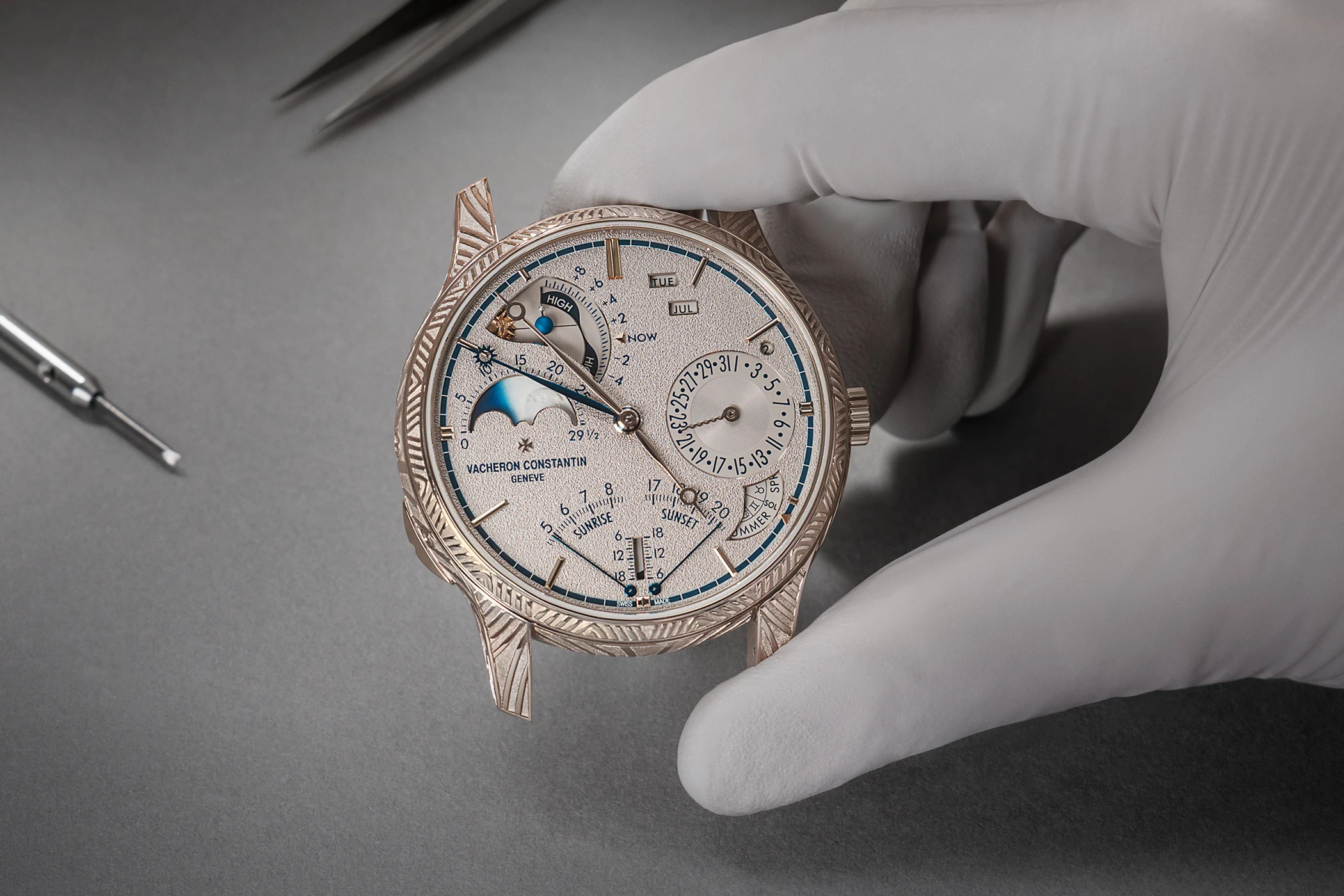 Das Zifferblatt der Vacheron Constantin Les Cabinotiers La Quête Ref. 304C-74716355.