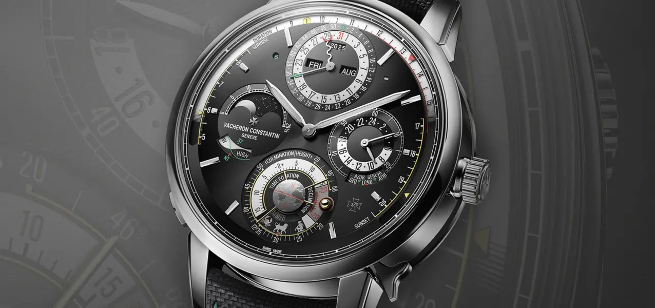 Die Zifferblattansicht der Vacheron Constantin Les Cabinotiers Solaria Ultra Grand Complication Ref. 9600C-000G-231C.