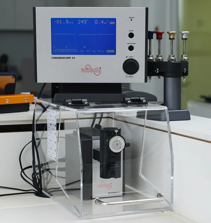 Montage des Stoppsekundenzeiger