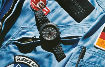 Der Sinn Chronograph des deutschen Astronauten und Piloten Reinhard Furrer.