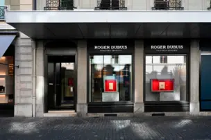 Fassade der Boutique Le Lounge in Genf von Roger Dubuis