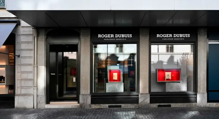 Fassade der Boutique Le Lounge in Genf von Roger Dubuis