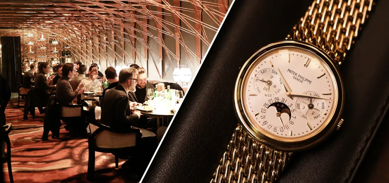 Die Swisswatches Salon Ewige Kalender Nacht Hamburg im Mirror Chamber des Jin Gui Restaurants.