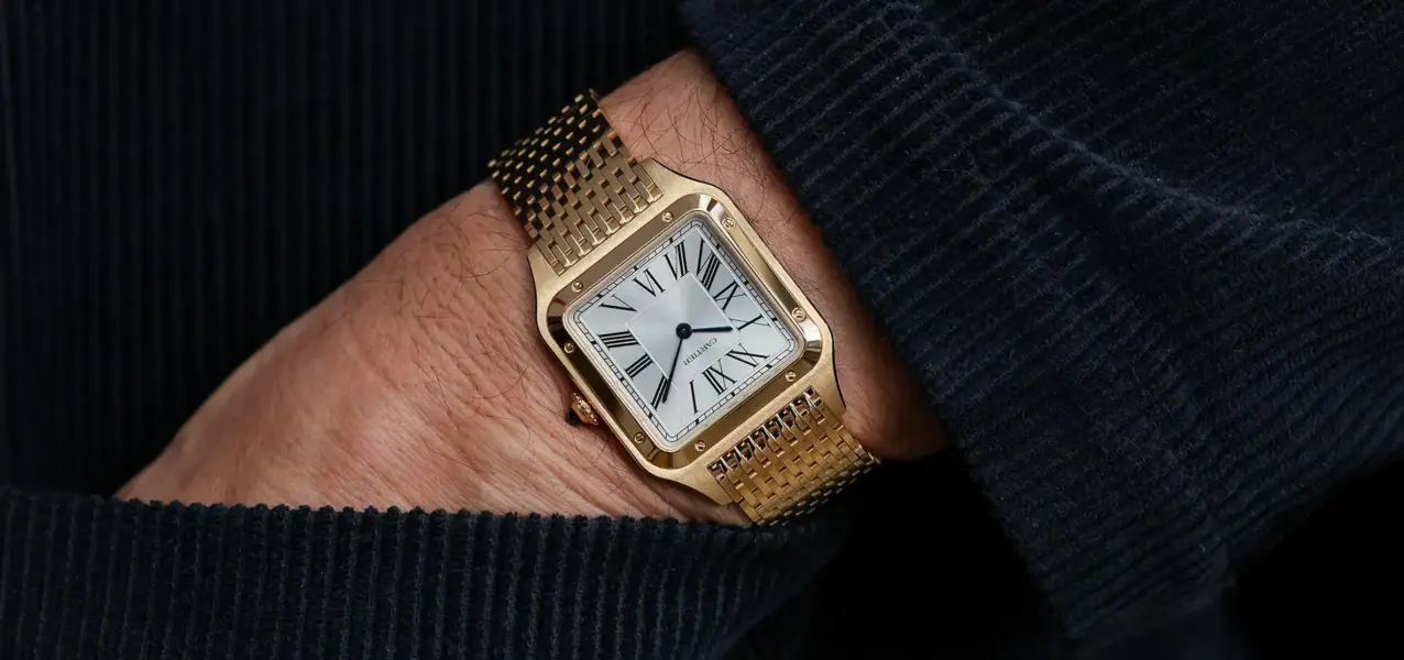 Cartier Santos-Dumont in Gelbgold, ref. PUWA11989