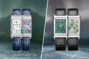 Die Jaeger-LeCoultre La Vallée des Merveilles Reverso One und Reverso Tribute Enamel Hokusai Kollektion.