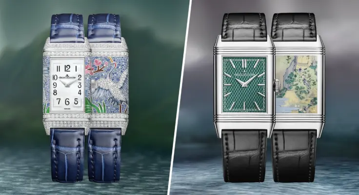 Die Jaeger-LeCoultre La Vallée des Merveilles Reverso One und Reverso Tribute Enamel Hokusai Kollektion.