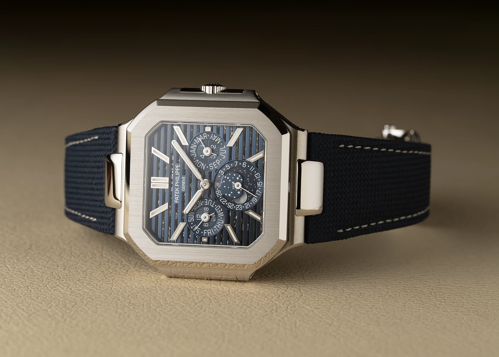 Die Patek Philippe Cubitus Perpetual Calendar Skeleton Ref. 5840P.