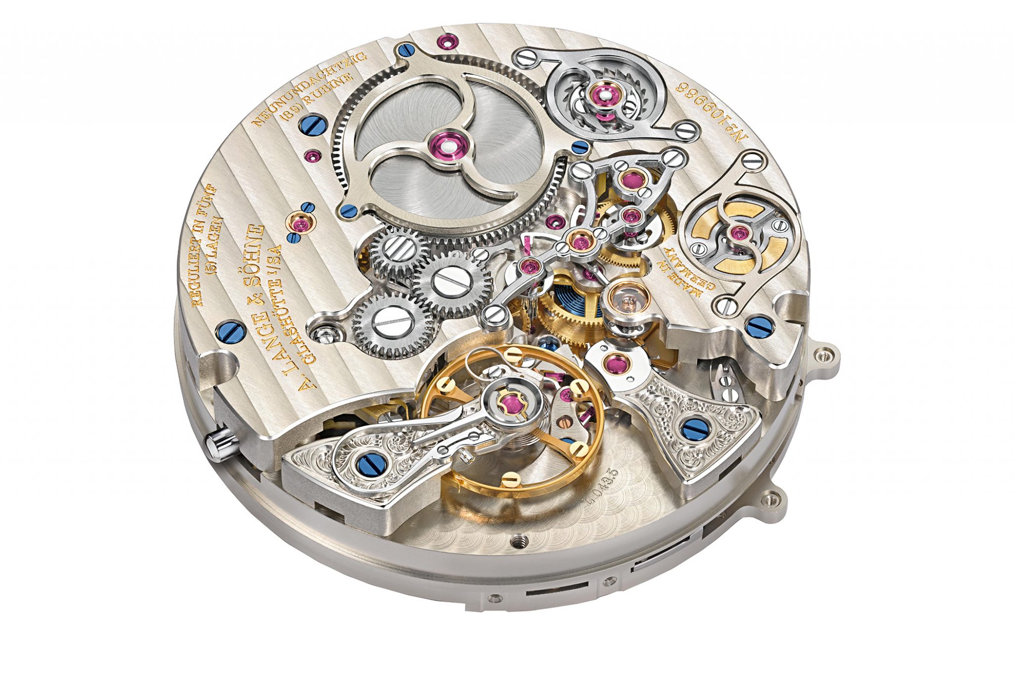 A. Lange & Söhne manufacture calibre L043.5 of the ZEITWERK MINUTE REPEATER