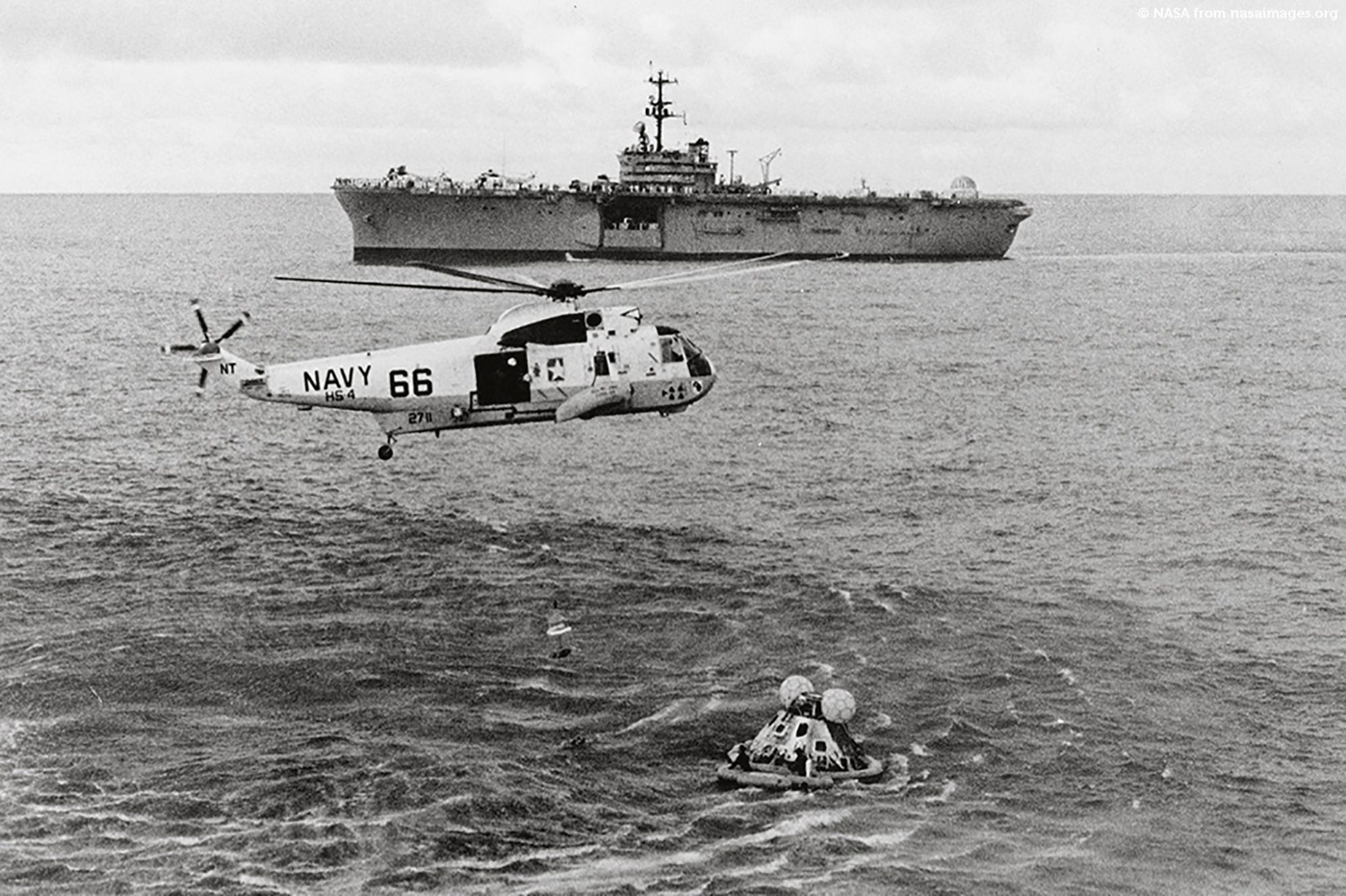 Wasserlandung der Apollo-13-Besatzung