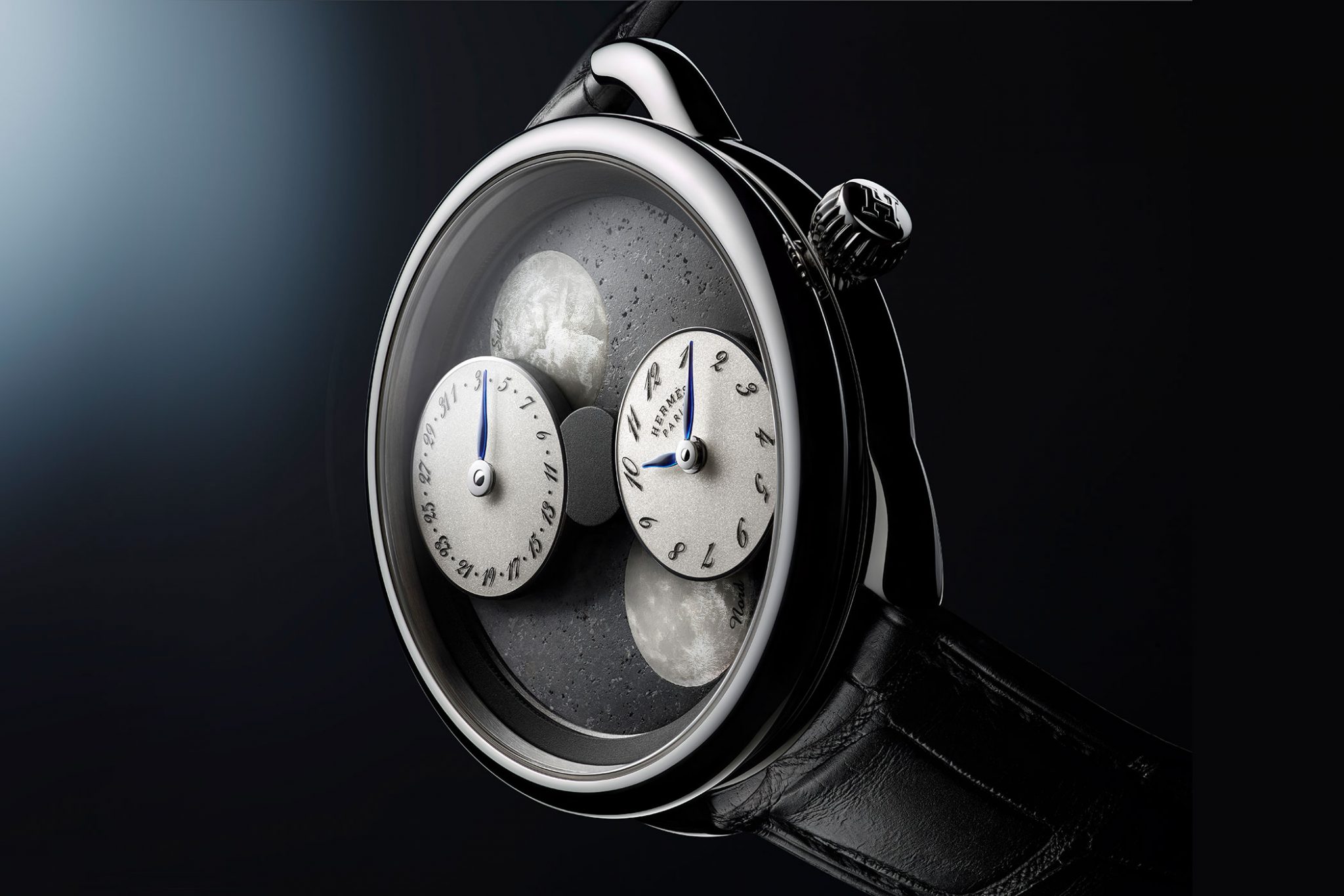 Hermes-Arceau-Heure-De-La-Lune-Black-Sahara-Apesanteur-Watches-and-Wonders-2020-Novelty-News