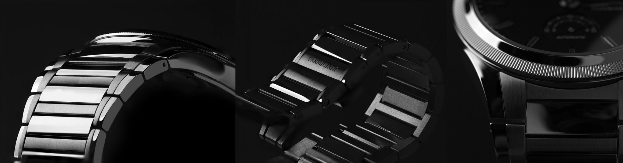 Parmigiani Fleurier Tonda GT wide black steel bracelet