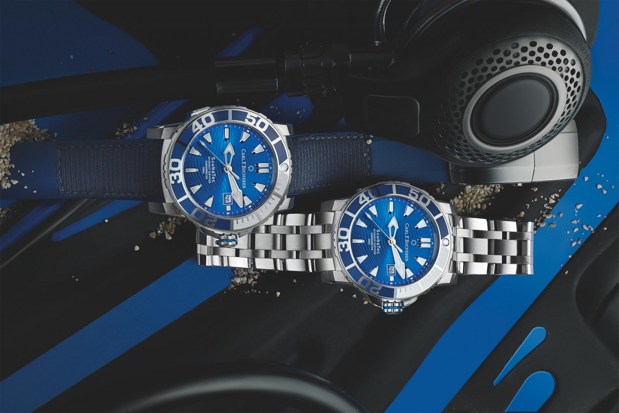 Carl F. Bucherer Patravi Scubatec Maldives kautschukband metall band edelstahl band optionen