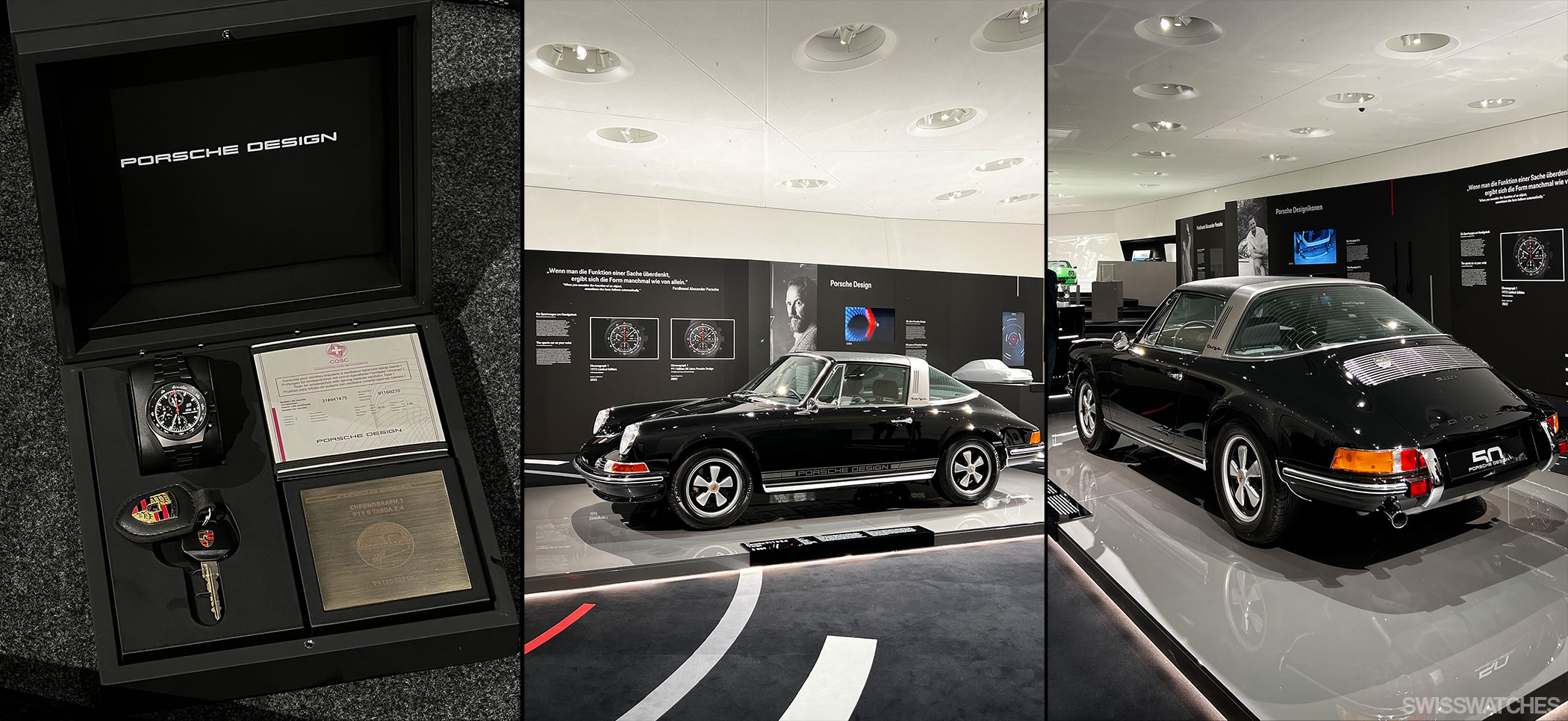 Porsche-Design-Chronograph-I-und-Porsche-Targa-911-S-2.4-Targa-Sothebys-Luxury-Week