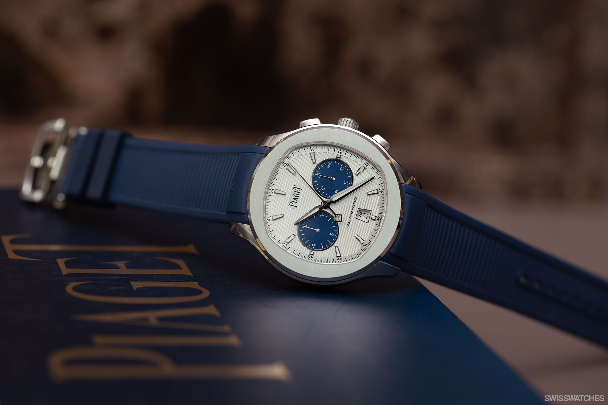 Piaget-Polo-Chronograph-in-Blau-G0A46013-Limitiert-auf-888-Stueck