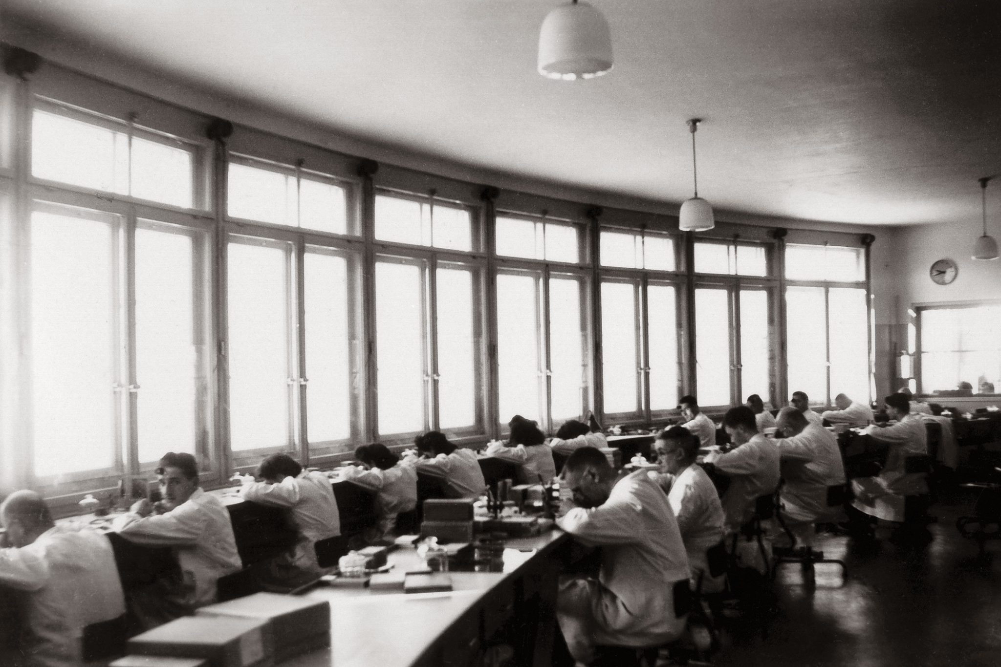 Piaget-Manufaktur-La-Cote-Aux-Fees-Uhrwerk-Zusammenbau-1950