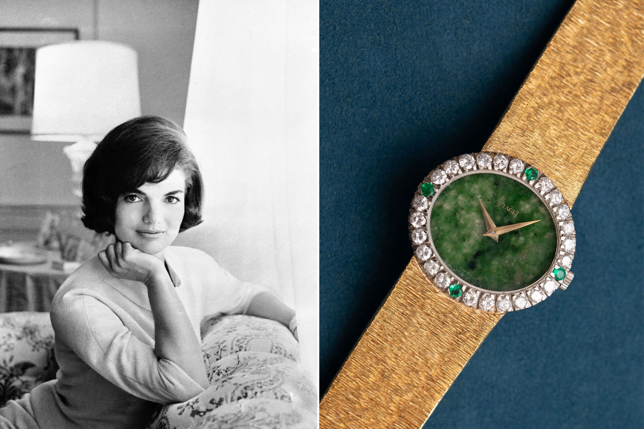 Zierstein-Zifferblatt-Piaget-Uhr-frueher-gehoert-zu-Jackie-Kennedy-1967