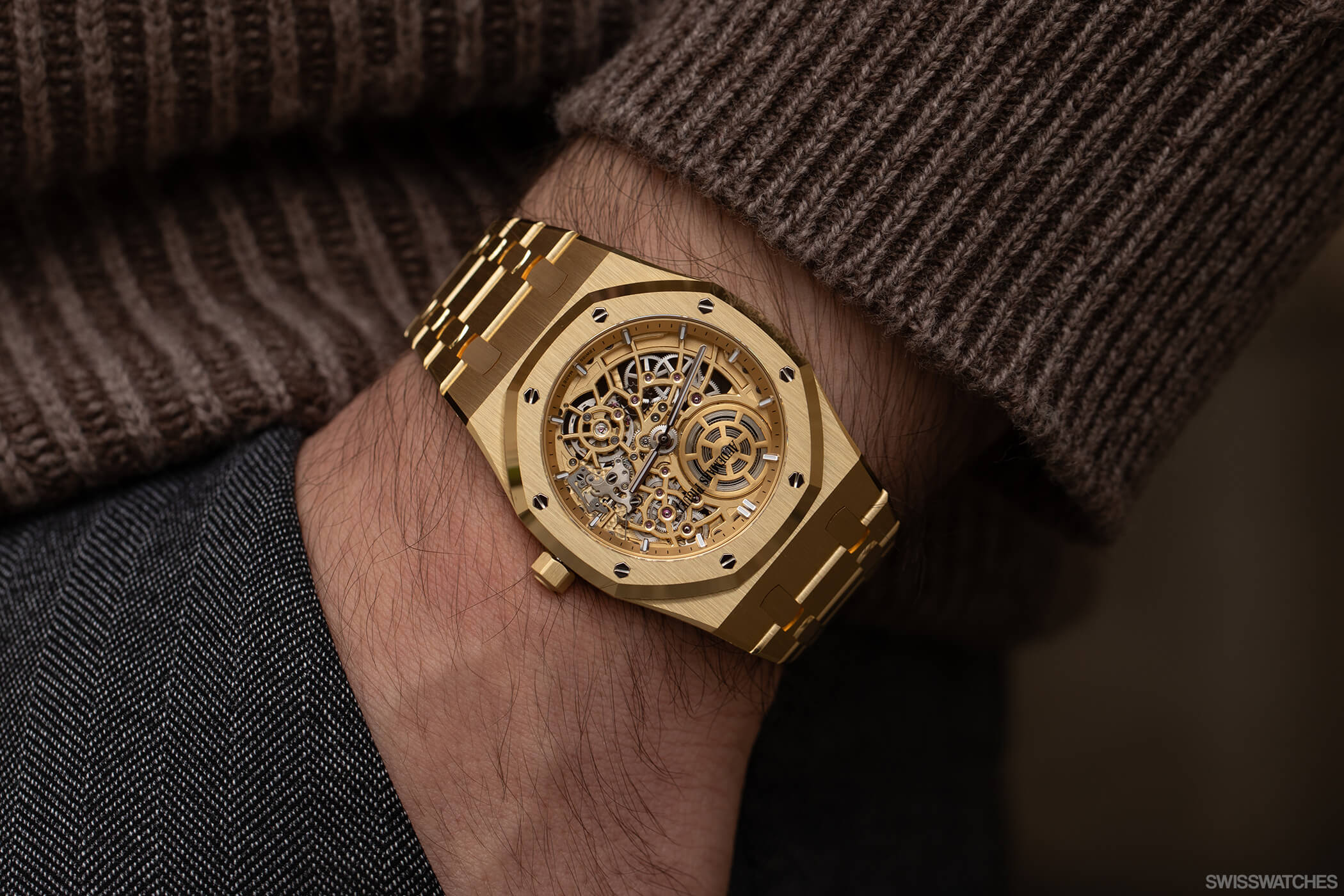 Audemars Piguet Royal Oak Jumbo Squelette Offen und ganz in