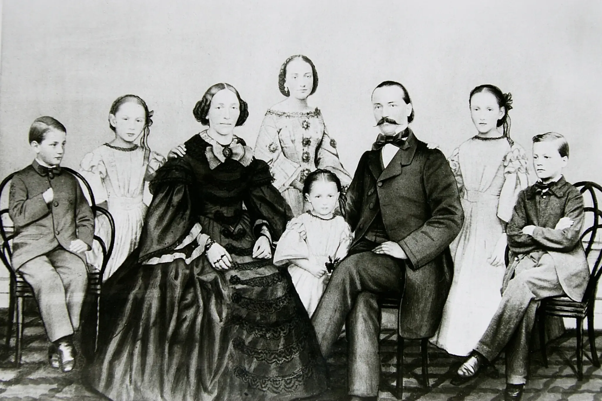 familienportrait-erhard-junghans-um-1860