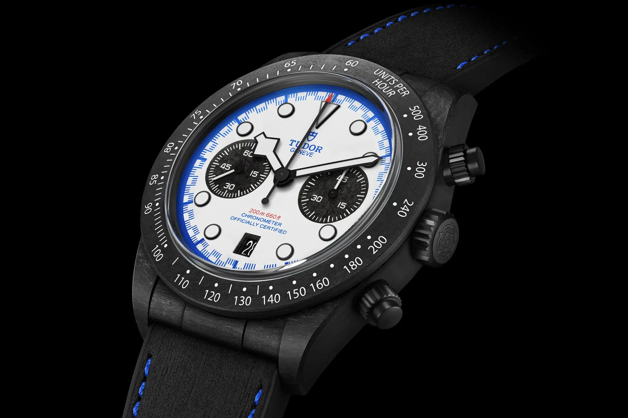 tudor-black-bay-chrono-carbon-25-ref-79377kn-zifferblatt